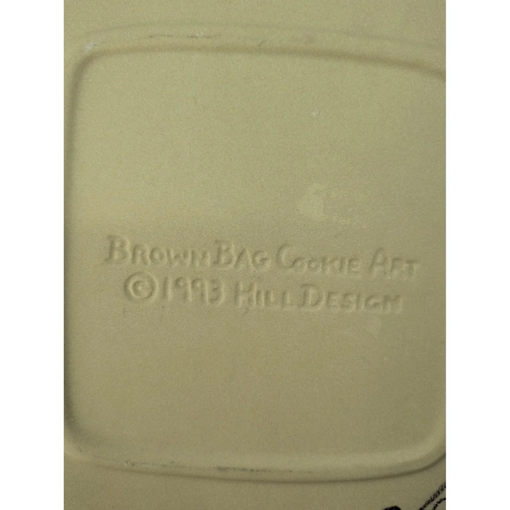 1993!🌿Brown Bag Cookie Art Easter Shortbread Mold Stoneware Cookie CottageBaker
